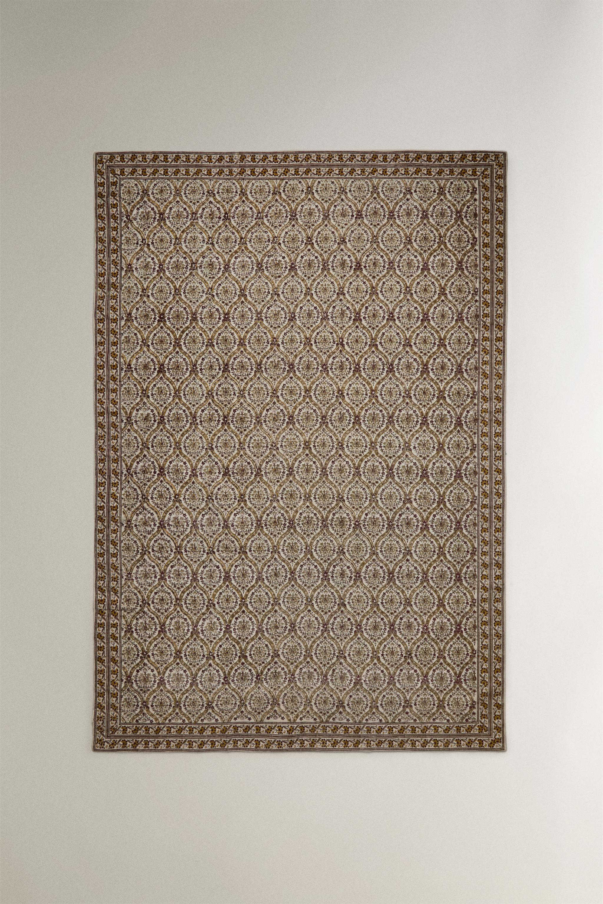 COTTON PAISLEY PRINT AREA RUG